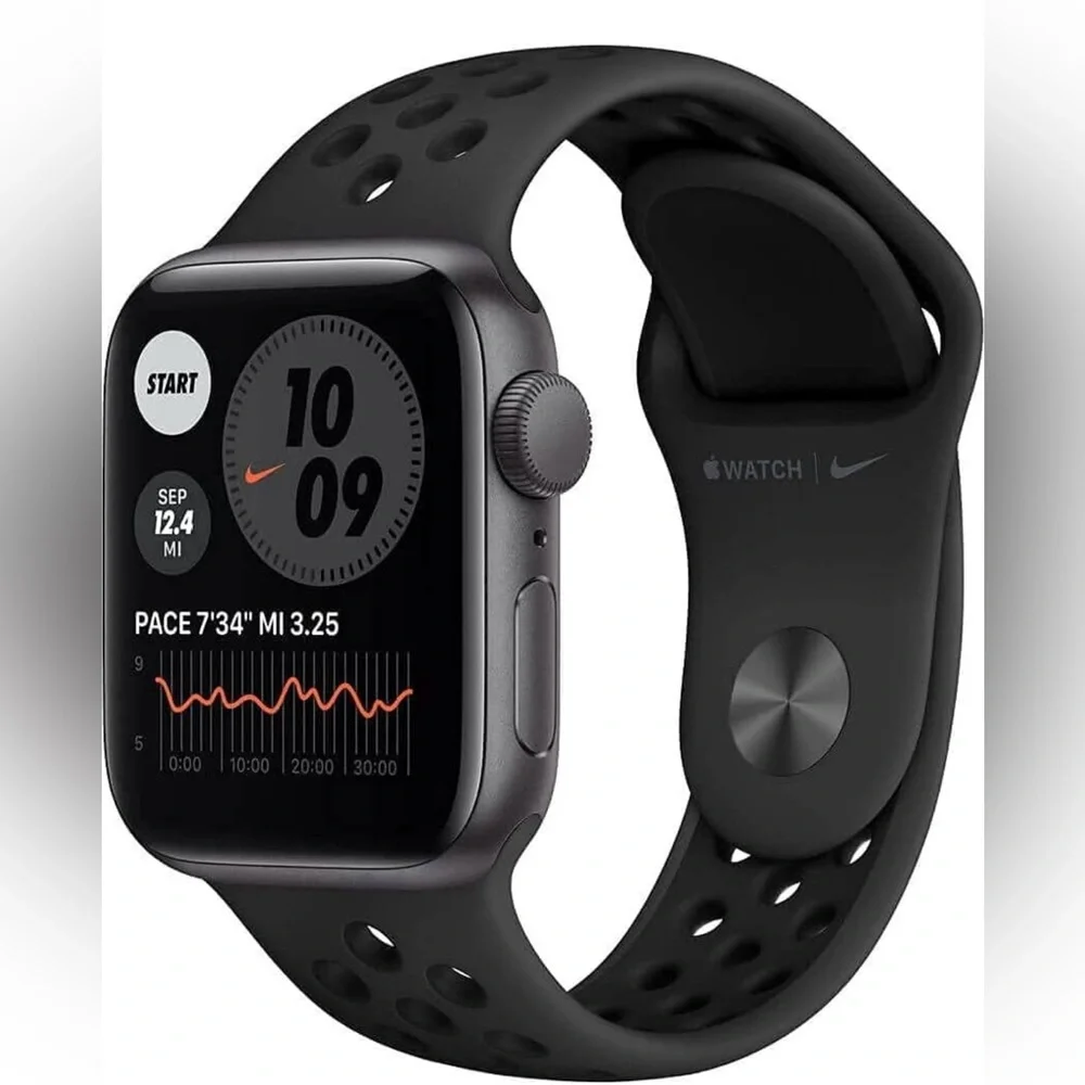 AUTHENTIC APPLE BLACK SPORT NIKE WATCH 40mm Series 5 in Space Gray *NIB*